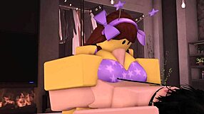 Femboy Pounds Noob Slut's Bikini Clad Body in Wild Fuck Session