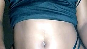 Lady in Black Massages Her Beautiful Tits Sensually!