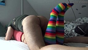 god damn my stepson woke me up bending me over for rough anal creampie