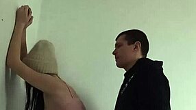 Quick entrance fuck with classmate ends in mouth cumshot!