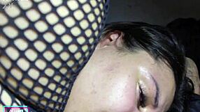 aiiii pounds my tight asshole deep with big black clit choking brazilian slut