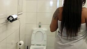 bbw ebony hides massive squirt burst in shower