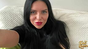 Skinny kira rubs wet cunt begging monster cock dean fuck