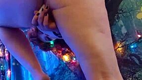 Steffi's huge birthday pussy lips dance with dildo... cougar hotwife milf vibes her big redhead cunt?