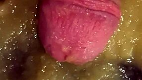 solobdsmman injects applesauce inside small bdsm cock 18+