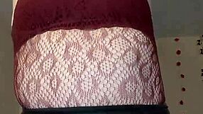 Chubby tattooed slut strips bra see through rips clothes suction vibrator squirt cum