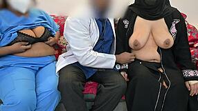 doctor messing around with patient and nurse now