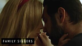 i can't stop moaning as my stepbrother fingers and rubs my shaved pussy so good while we fuck