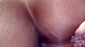 skinny brazilian ebony teases her wet pussy on massive dildo in public flash