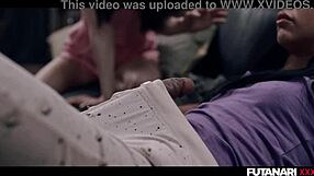 Japanese babe endures double penetration gangbang with massive facial finish