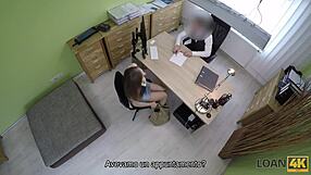 czech teen spills office secrets fingering fat tits on hidden cam for loan