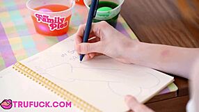 Stepsis Scarlet Sucks Diego's Cock Then Rides to Cum Blast