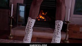 Sexy Scarlet Chase Fucked Hardcore Anal to Mouth with Monster Cock Gaping.