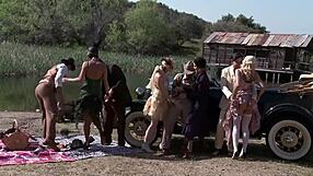 Bobbi Starr Dylan Ryder Julia Ann Natasha Marley Scream In Outdoor Gangbang Orgy Ecstasy