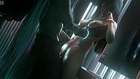 Our Stunning Tifa Teases with Anal Creampie Temptation