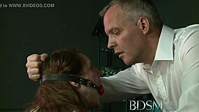 hey this caged sub is figuring out her master's strict anal lessons