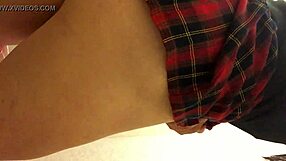 Shemale Drops Dirty Underwear in Toilet for Fetish Exposure