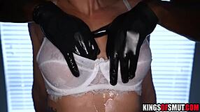 Blonde Milf's Erotic Oiled Massage Turns into Hardcore BBC Fingering Pussy Fuck on Desk