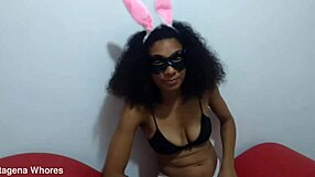 Laura Rott bunny skinny colombian latina first time porn bedroom heels shoes