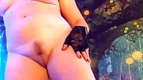 Steffi's huge birthday pussy lips dance with dildo... cougar hotwife milf vibes her big redhead cunt?