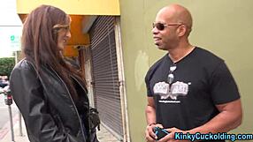 Wife Licks Massive Black Cock Cum Facial Cuckold Humiliation