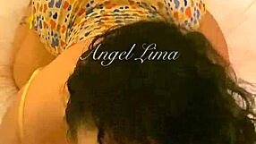 angel lima's juicy pussy begs for my creampie pounding her peruvian ass hard