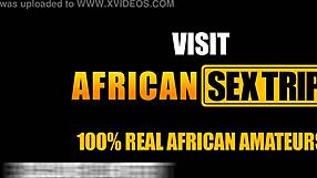 Tanzanian maid sneaks in for early morning deepthroat and rough ebony fuck at luxury hotel