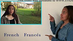 carolina buitrago teases with her cute face and glasses, begging for that hot facial cumshot load