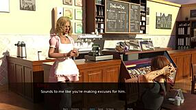 Blonde Lesbians Play X-Ray Eyes Game Demo with Intense Eye Contact