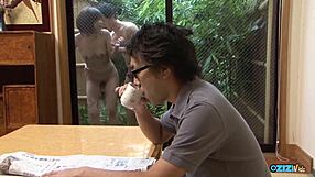 Super Excited Young Big Tits Bent Over Doggy for Old Man's Rough Meat!