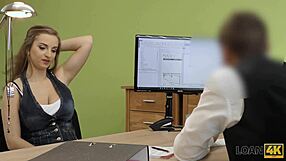 czech teen spills office secrets fingering fat tits on hidden cam for loan