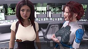 you won't believe these lesbians making out hard in stranded in space 54