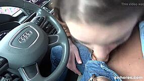 hey i picked up this tight czech street whore for car pov anal creampie