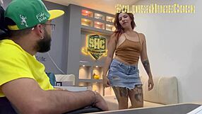 Friend Helps Organize Papers Before Bent Over Assfucking Session