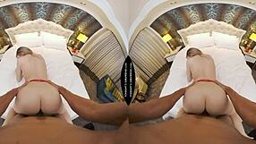 Big black cock stretches petite rory knox in vr sex fun