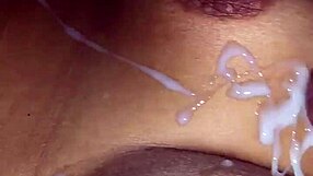 she worships balls before hot cumshot blasts all over her perky tits