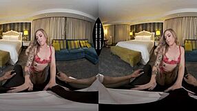 Big black cock stretches petite rory knox in vr sex fun