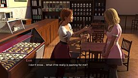 Blonde Lesbians Play X-Ray Eyes Game Demo with Intense Eye Contact