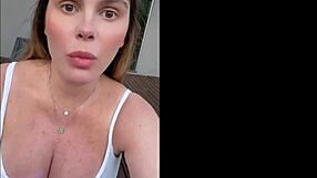 hey barbara's pregnant with those huge cleavage tits showing