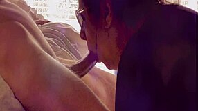 Girlfriend Relaxes Throating Long Uncut Cock Deep