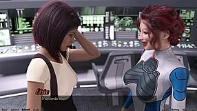 you won't believe these lesbians making out hard in stranded in space 54