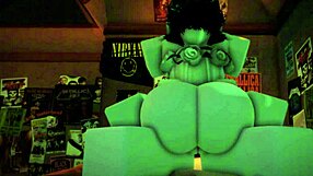 Sunset glow fills her room with relaxing playful vibes