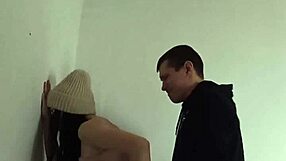 Quick entrance fuck with classmate ends in mouth cumshot!