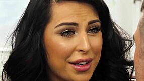 CHANEL SANTINI SUCKS CURVED BIG COCK