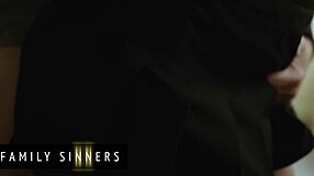 i can't stop moaning as my stepbrother fingers and rubs my shaved pussy so good while we fuck