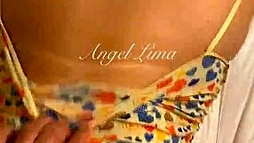 angel lima's juicy pussy begs for my creampie pounding her peruvian ass hard