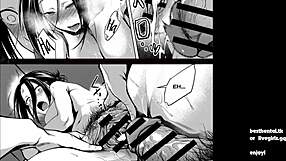 Teacher reunites with ex-student for intense hentai sex and huge tits bouncing