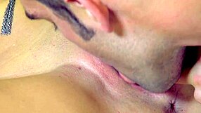 her kink drives her wild playing and stroking his throbbing cock endlessly