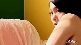 Innocent looking Ako Nishino hides super slutty side with hypnotic gaze handjob blowjob creampie