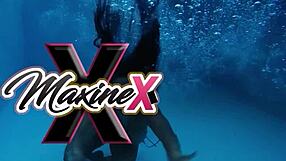 Dildo Deep in Maxine X's Pussy Makes Her Squirt Hard